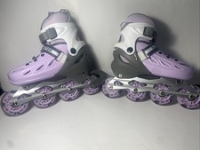 Adjustable Inline Skates Boys Girls Kids 4-12 Light Up Wheels Outdoor Indoor