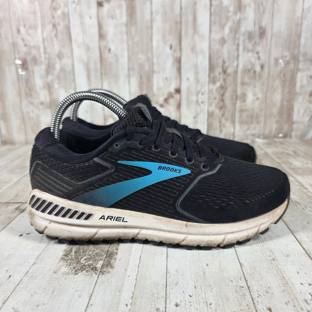 Women\'s 12 / Men\'s 10.5 - Brooks Ariel 20 Running Shoes Black Comfort Sneakers Size 8 - Brooks Ariel 20 Black Blue W for sale online | eBay main image 3