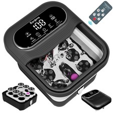 Ranjova Collapsible Foot Spa Electric Rotary Massage, Foot Bath with Remote C...