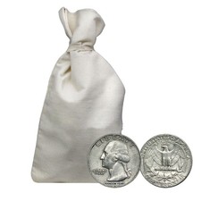90% Silver Washington Quarters - $100 Face Value Bag