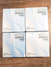 Lot Of 4x 72pc Premiere Glass Microscope Slides 75x25x1mm #9101-E *Brand New*