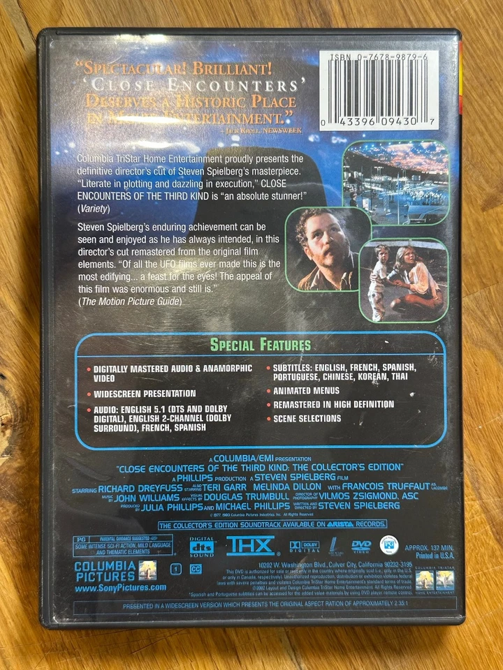 Close Encounters of the Third Kind DVD 2002 Collector's Edition Steven Spielberg - Image 2 of 2