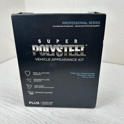 #ad #ad Super Polysteel Vehicle Appearance Kit Car Wash Vinyl Leather Cond Ext Gloss $47.99