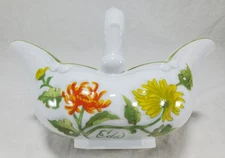 SEYMOUR MANN Ceramic Basket/Candy Dish CHRYSANTHEMUM Water Color by Eda Mann