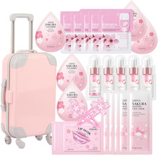 Skin Care Set for Teenagers Girls with Cute Mini Luggagesakura Skin Care Sets...
