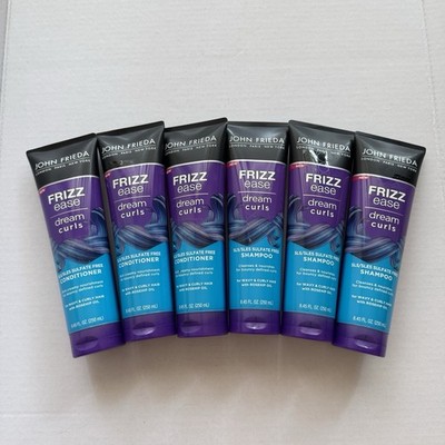 6 John Frieda Frizz Ease Dream Curls Shampoo for Wavy Curly Hair, 8.45 fl oz