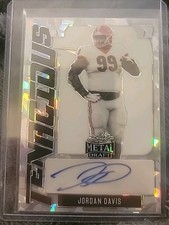 2022 Leaf Metal Draft Jordan Davis Auto Tectonic /25 Eagles