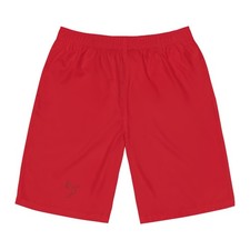 Men s Board Shorts / Dark Red / Lightweight Swim Trunks / ZM Apparel Logo