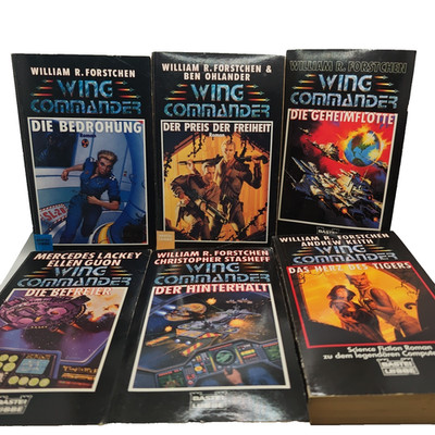 Wing Commander Bücher Sammlung 6 Bände Sci-Fi Romanreihe Deutsch Space Opera Rar