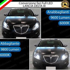 CONVERSIONE FARI FULL LED LANCIA DELTA III 6000K 19400 LUMEN LED CANBUS