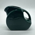 Fiesta Ware Evergreen Mini Disc Pitcher Fiestaware Green Small Creamer Syrup