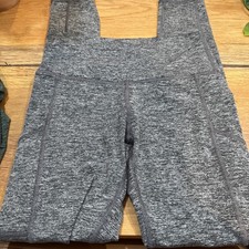 Aerie Chill Play Move Leggings Grey Small High Rise Full Length Pockets