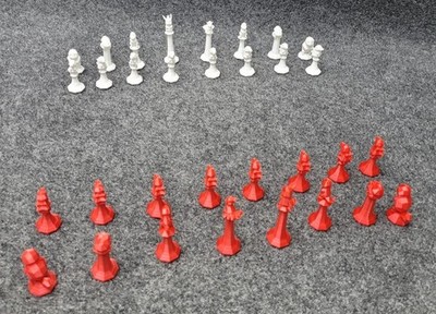 Pokémon Chess Set White & Red Pikachu Squirtle Charmander 3D Printed Pokemon