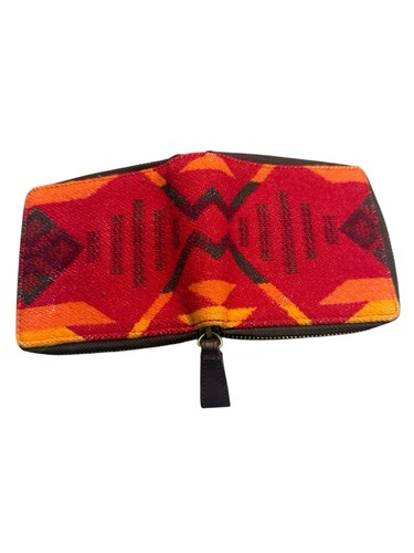 Pendleton Wool Zip Wallet Southwestern Pattern Red Orane | eBay