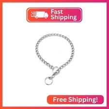 Chain Choke Collar for Dogs, Heavy Duty Metal Dog Training Choke Collars