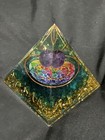 Amethyst Crystal Sphere Orgonite Pyramid Copper Chakra Healing Approx 3.5 Inch — photo 2