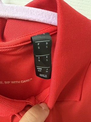NEW Adidas Makers Mark Bourbon Whiskey Red Polo Shirt Mens Small