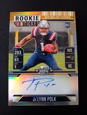2024 Contenders Optic Ja’Lynn Polk Rookie Ticket Auto Yellow /10   +1 BONUS CARD