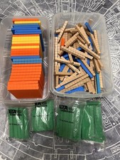 Cuisenaire Base Ten 10 Units Rods Flats -Mixed Lot