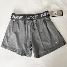 New Nike Women's Dri-FIT Attack training shorts Gray Medium