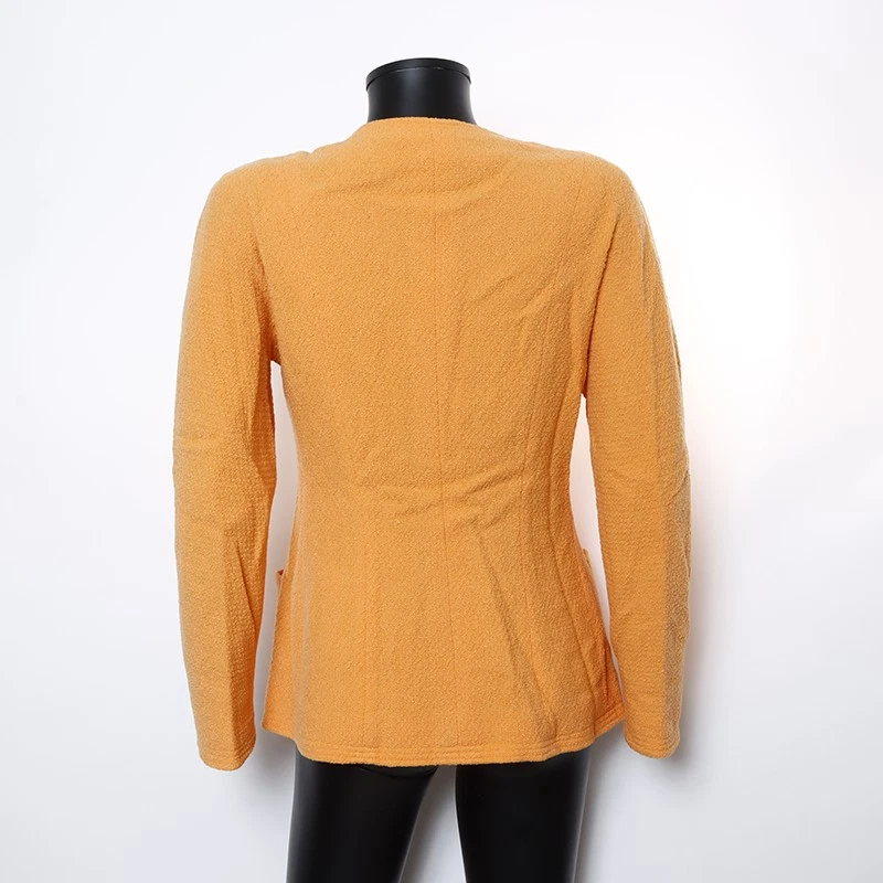 Giacca CHANEL 36 arancione anni 2010 giacca manica lunga arancione WS8270