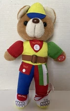 Teaching Teddy Bear Get Dressed Buttons Zips Snaps Sings ABC’s Counts To Ten