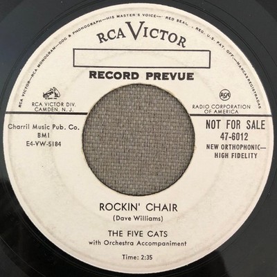 The Five Cats - Rockin' Chair / Mine, Mine, Mine, 7'', (Vinyl)