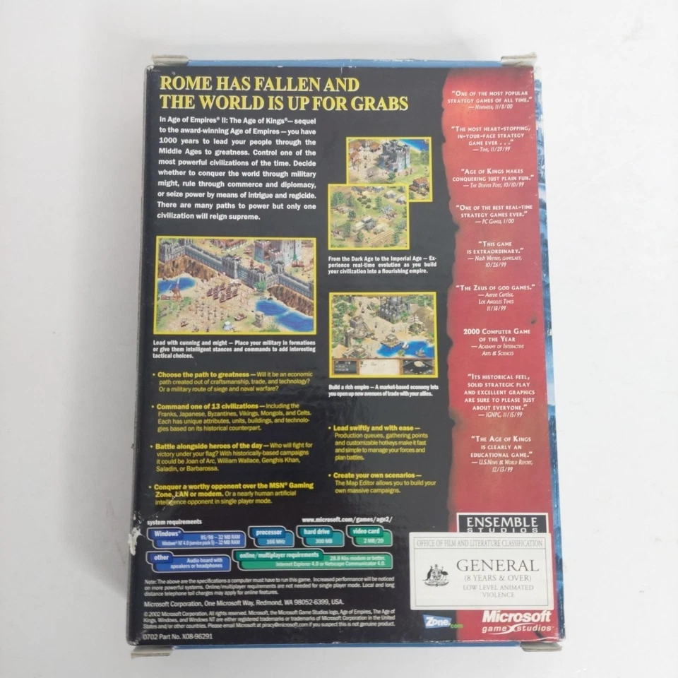 Age of Empires 2 Age Of Kings: Game of The Year PC Big Box Complete Manual Map - Image 2 of 4