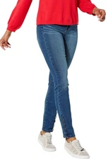 DG2 by Diane Gilman Virtual Stretch Concho-Hem Skinny Jean Midtone