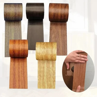 Wood Grain Repair Tape Self Adhesive Floor Furniture Skirting Line Sticker - Image 1 of 4