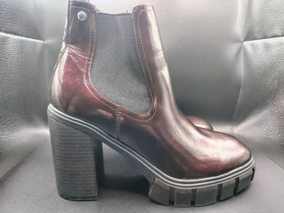 #ad #ad GBG by Guess STARLY Maroon Platform 4” Boot Woman’s Size 9.5 New $55.99