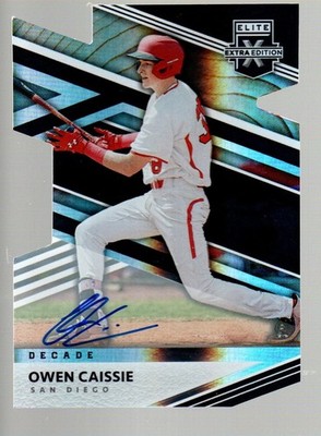 2020 Elite Extra Edition Signatures New Decade Die Cut #45 Owen Caissie