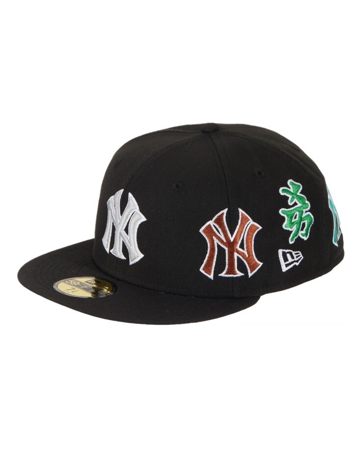 FW22 Supreme New York Yankees Kanji Box Logo New Era Fitted Hat