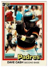 1981 Donruss Dave Cash #121 San Diego Padres