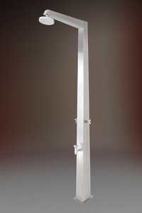 Edelstahl Gartendusche Niagara Mb Kalt Warmwasser Pooldusche Ideal Eichenwald Ebay