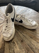 Nike Blazer Low Platform Shoe Women's Size 8.5 White Black DJ0292-101 Leather