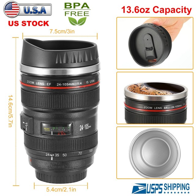 camera lens travel thermos