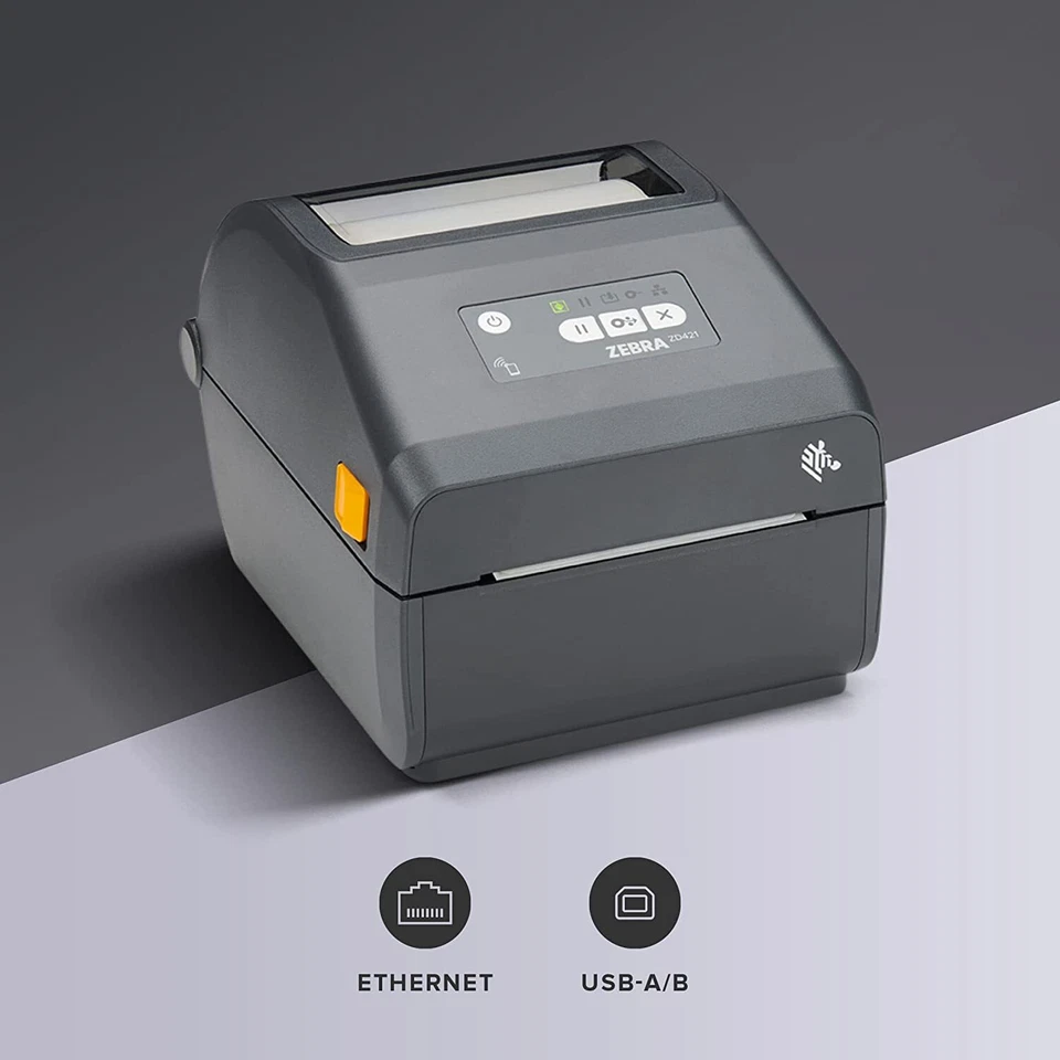 Zebra ZD421ZD4AC43-309M00EZ 300 x 300 DPI Thermal Barcode Label Printer USB Port - Image 2 of 4