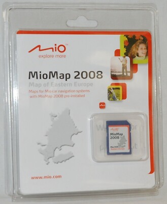 NEW Mio MioMap 2008 Map of EASTERN EUROPE Moov Series GPS SD Card Update Kit