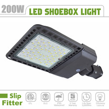Luz LED para estacionamiento 200W iluminación comercial exterior poste de calle IP65 CE ROHS