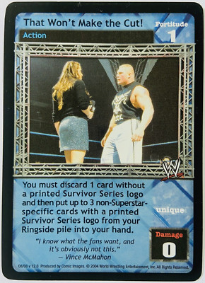 WWE Raw Deal CCG: That Won't Make the Cut! (Foil, Ultra Rare)