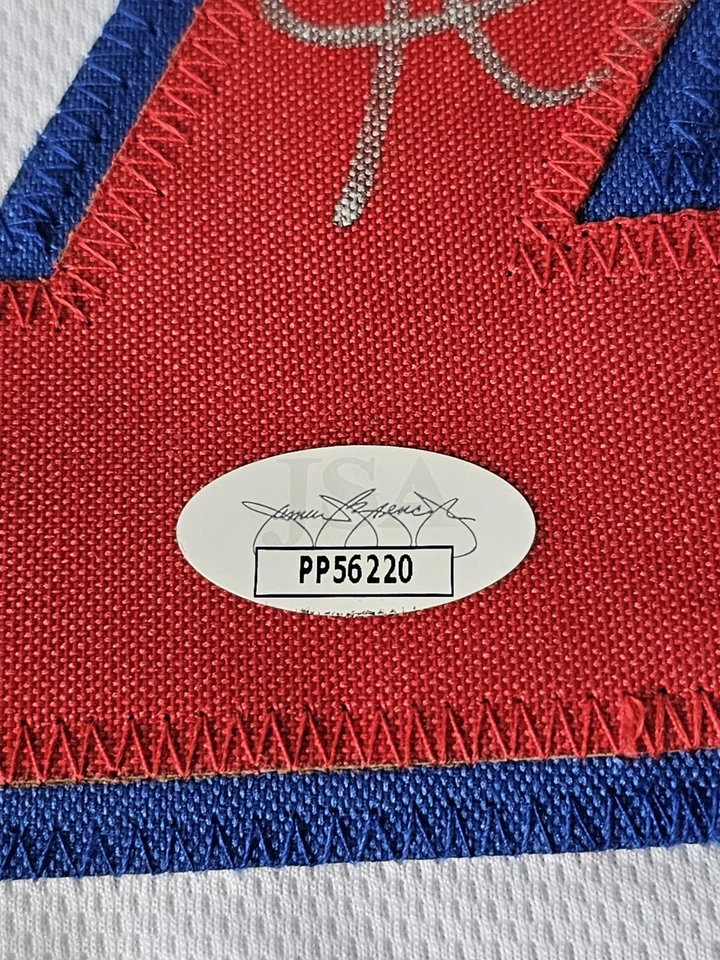 Camiseta deportiva autografiada/firmada de Lamar Odom certificado de autenticidad JSA Los Angeles Clippers Foto 3 de 4