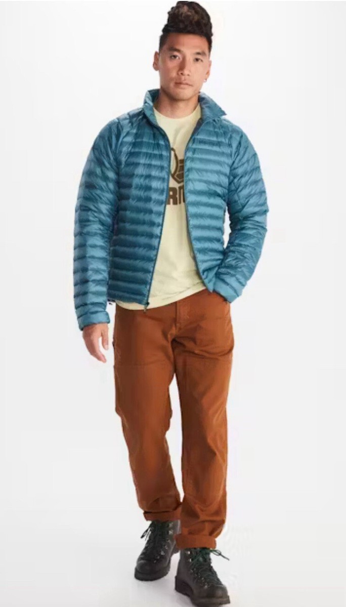 Marmot Mens Hype Down Jacket Large 800-fill Pertex Ripstop Nylon