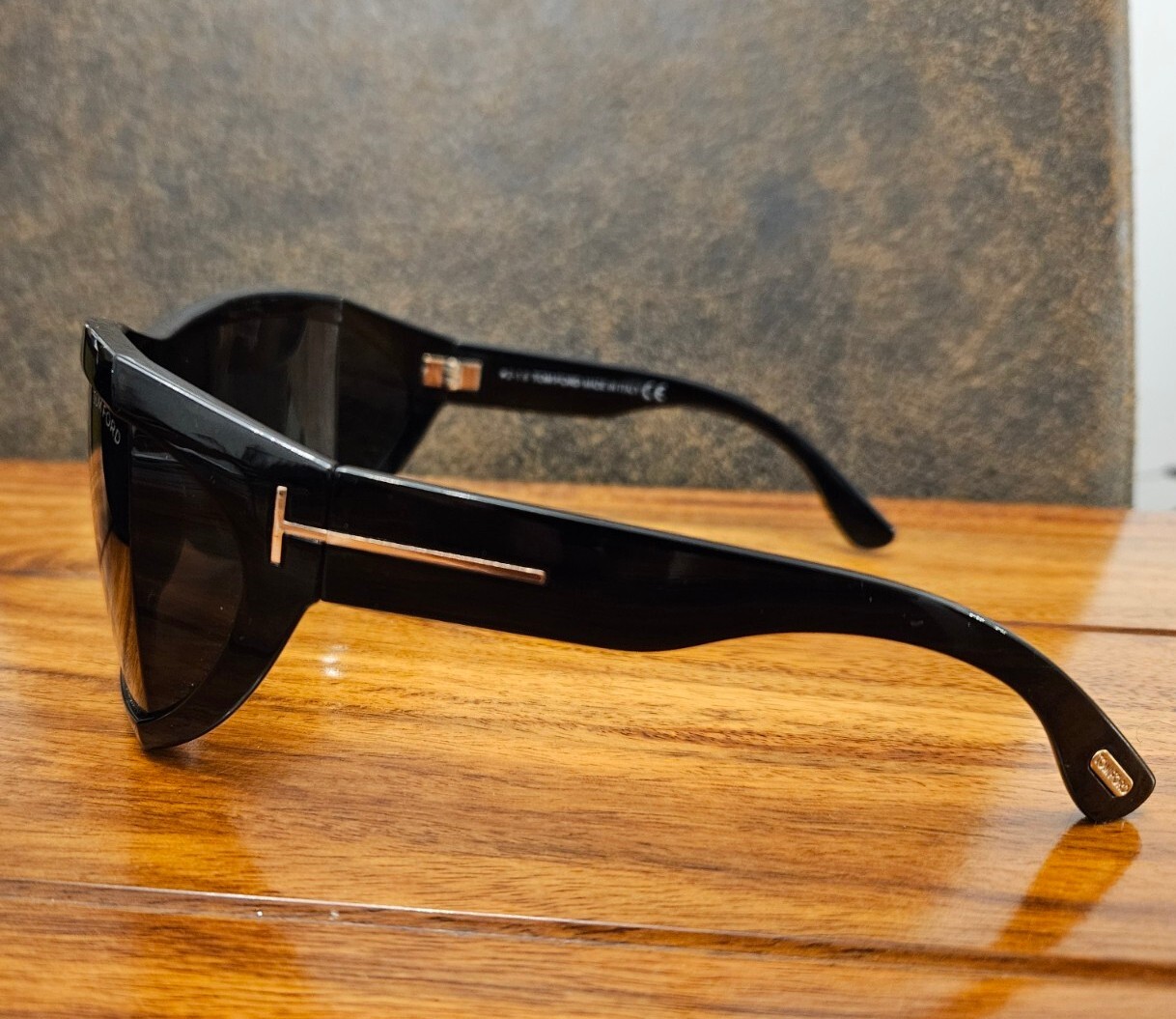 TOM FORD Mens Sunglasses Unisex Glossy Black Sedgewick TF402 01A eBay