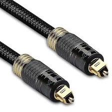 FosPower (3 Feet) 24K Gold Plated Toslink Digital Optical Audio Cable