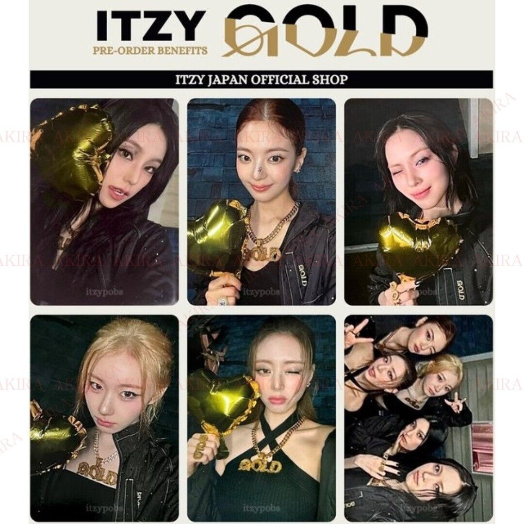 ITZY 9th ALBUM GOLD MIDZY JAPAN BENEFITS OFFICIAL PHOTO CARD ITZY 9th ALBUM GOLD MIDZY JAPAN BENEFITS OFFICIAL PHOTO CARD