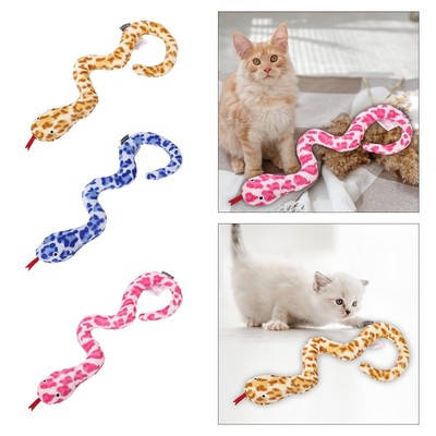 Cat Toothbrush Catnip Toy Anti Bite Snake Shaped Chewing Toy for Cats Cute Tooth