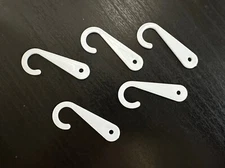 750 pcs Plastic Sock Display Hanging J-Hooks 1.75 Inch for Retail