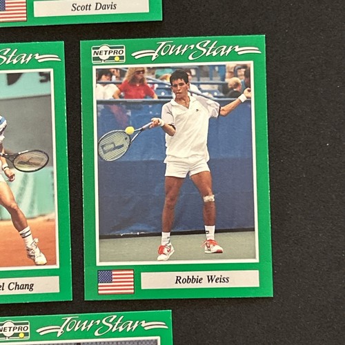 1991 MICHAEL CHANG Netpro Rookie Card RC Tennis Legend +9 USA tennis star cards - Picture 7 of 22
