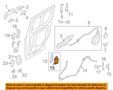 FORD OEM 14-23 Transit Connect Lock Hardware-Handle BK2Z6122666C